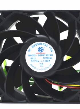 永林COOLINGFAN DFB923824H 24V 1.00A 9038 4线 变频器 散热风扇