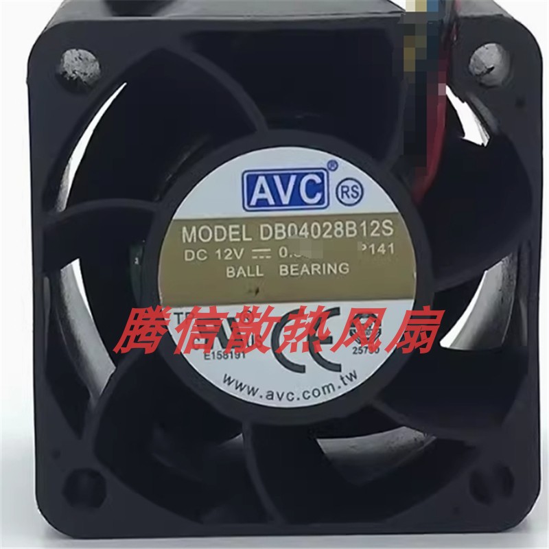 原装/AVC 4028 4CM D4028V12SLBD-K 12V 4线 设备散热风扇
