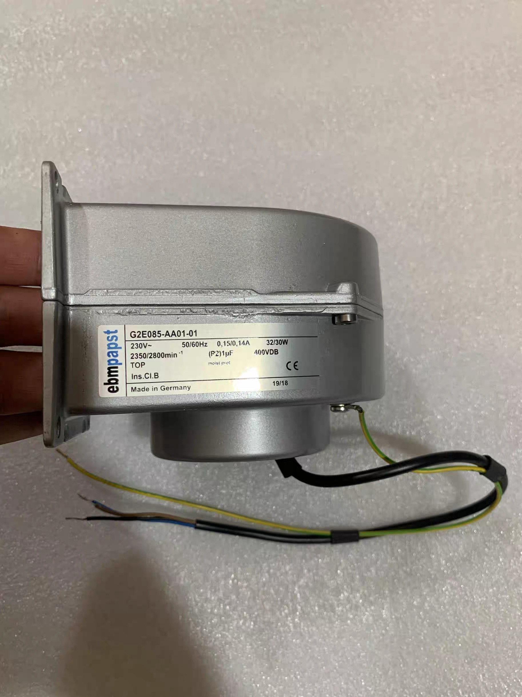 德国 G2E085-AA01-23 /01  AC230V 32W 离心涡轮铝鼓风机