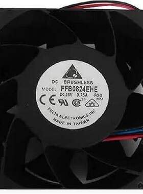 正品 台达 FFB0824EHE 8038 24V 0.75A 2线 双珠 变频器风扇