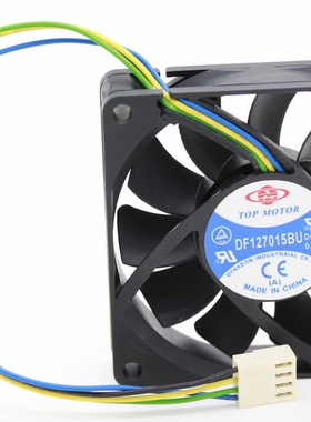 正久TOP MOTOR DF127015BU 12V 0.8A 7CM 双滚珠大风量散热风扇