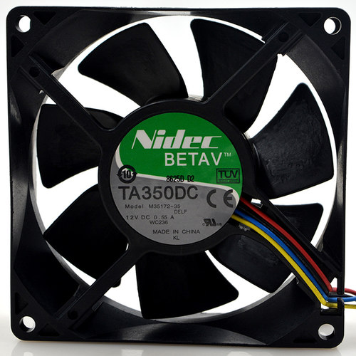 原装Nidec TA350DC M35172-35 12V 0.55A 9CM 9032 大风量4线风扇