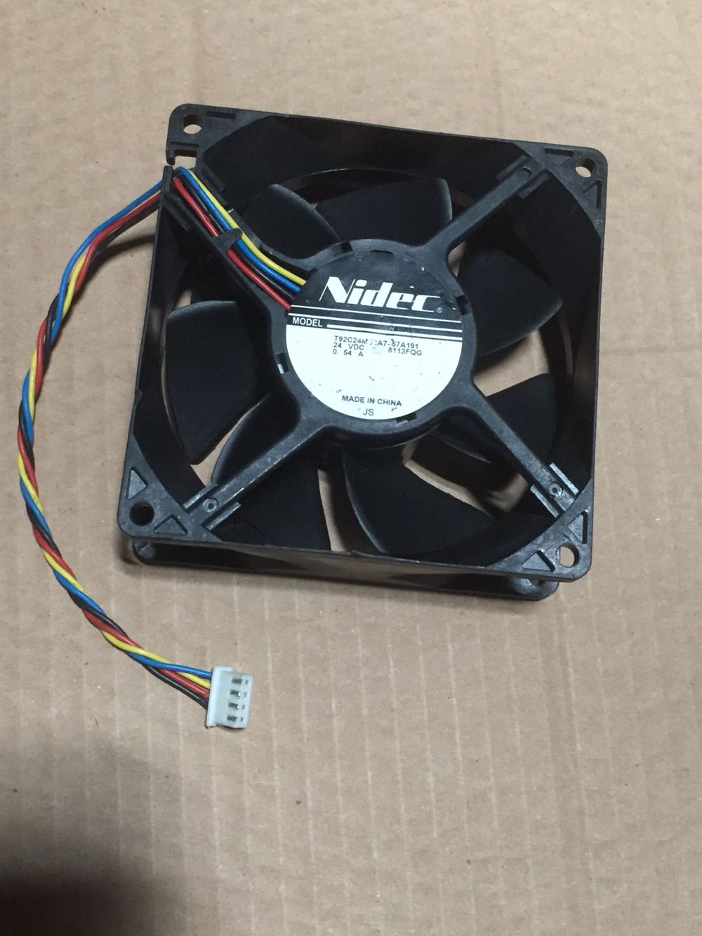 原装 NIDEC 9032 9CM 24V0.54A T92C24MS2A7-57A191 四线