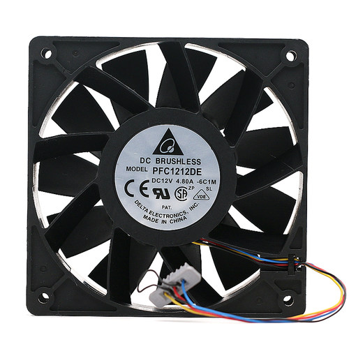 原装台达PFC1212DE 12038 12V 4.8A 12CM超大风量双滚珠暴力风扇