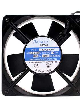 原装Maxair BT12025B2H AC 220V 19W 12025 12CM 铜芯散热风扇