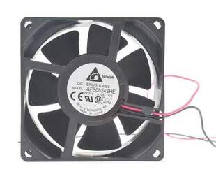 全新台达 AFB0824SHE 8038 24V 0.50A 8cm/厘米双滚珠 变频器风扇