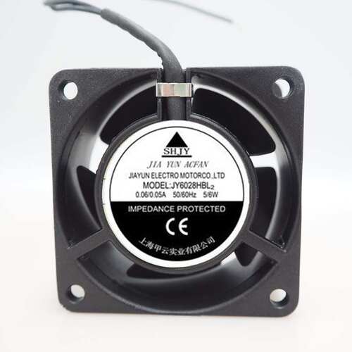 JY6028HBL2 220V 5/6W全新SHJY甲云轴流风机 6030机柜散热风扇6cm