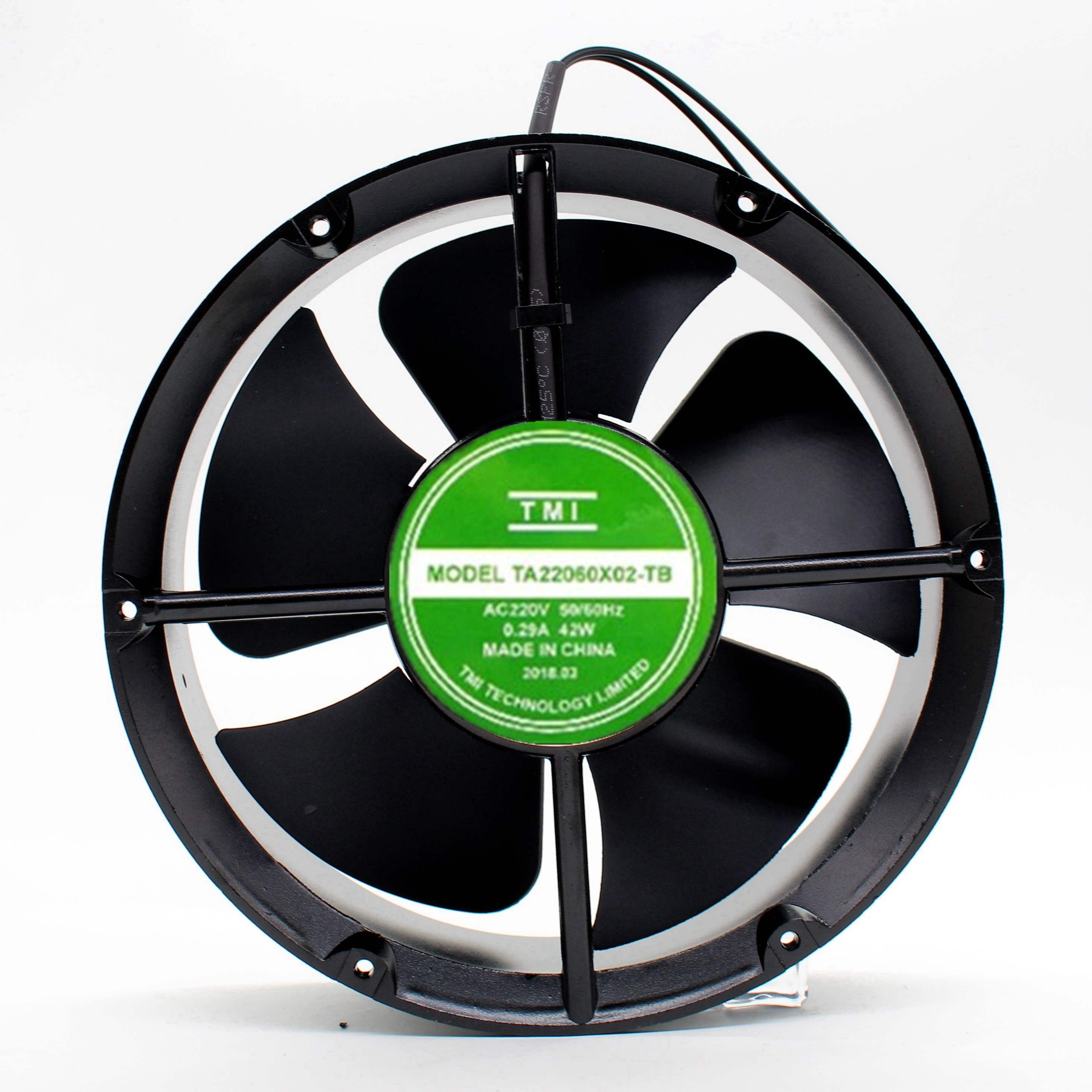 TMI TA22060X02-TB AC220V 0.29A 42W 机柜电焊锡KTV散热风扇风机