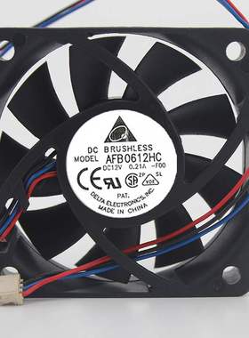 台达 6015 12V 散热风扇 6CM CPU静音 直流风扇 AFB0612HC 0.21A