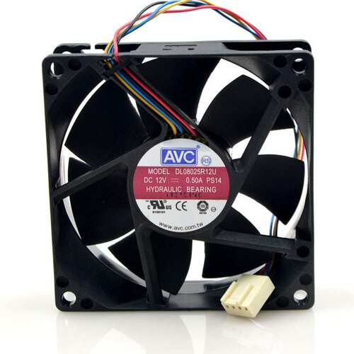 AVC 8025 8CM 12V0.5A 大风量 PWM四线调速CPU风扇 DL08025R12U