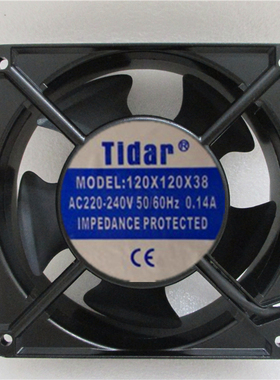 原装台湾tidar 滚珠散热风扇 220V 机箱轴流工业风机