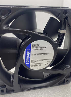 EBMPAPST原装正品 4182 NX 12V 4.5W  12038 散热风扇