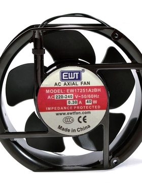 EWT风机 EW17251A2BH / 40W/ 0.3A 双滚珠风扇 220V