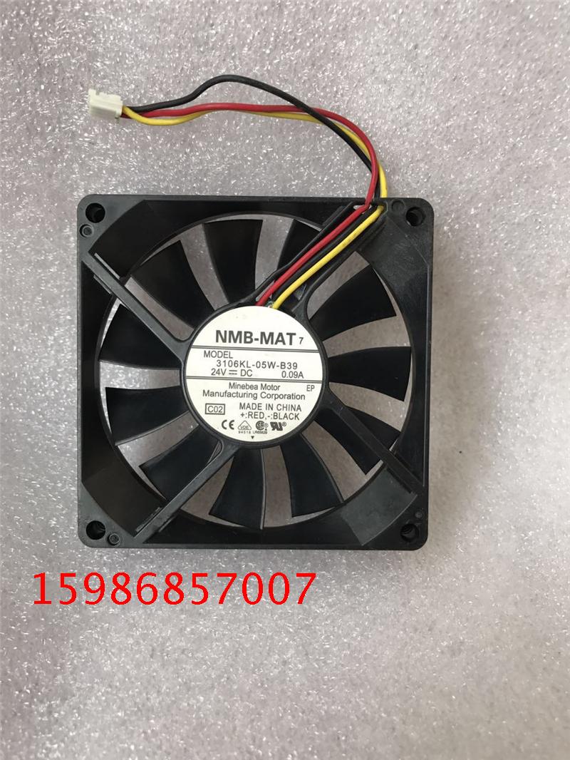 NMB 3106KL-05W-B39 8015 24V 0.09A 变频器 复印机 散热风扇8CM