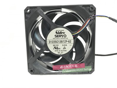 全新原装Nidec D1225C12B7ZP-62 12025 12厘米 12V 0.22A散热风扇