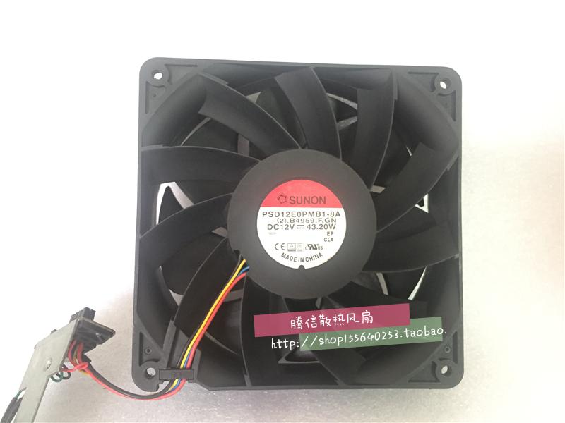 原装建准SUNON PSD12E0PMB1-8A 12V 43.2W 14CM 14038 大风量风扇