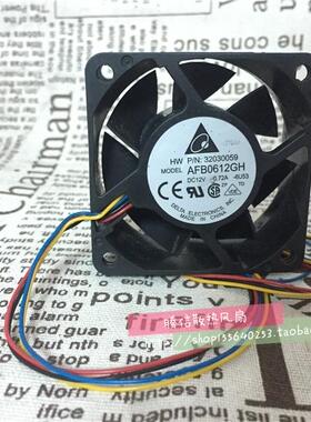 原装台达 AFB0612GH 6025 0.72A 6CM 大风量4线PWM温控机箱风扇