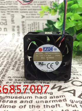 原装AVC DBTA0420B2U 4020 12V 0.50A 4线PWM高速散热设备风扇