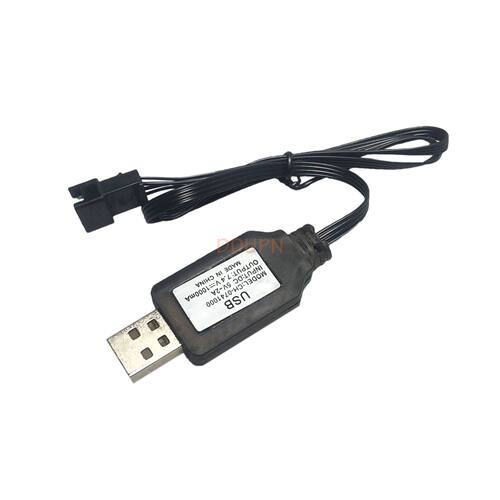 7.4V2S锂电池USB充电线SM4P插头
