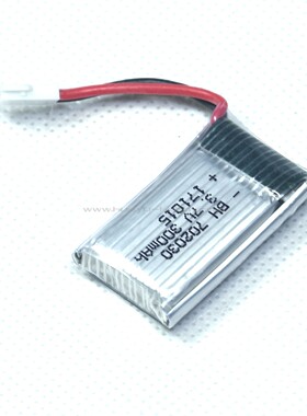 3.7V1S 300mAh 25C锂电池 华科尔空对空插头UDI优迪U830 U816动力