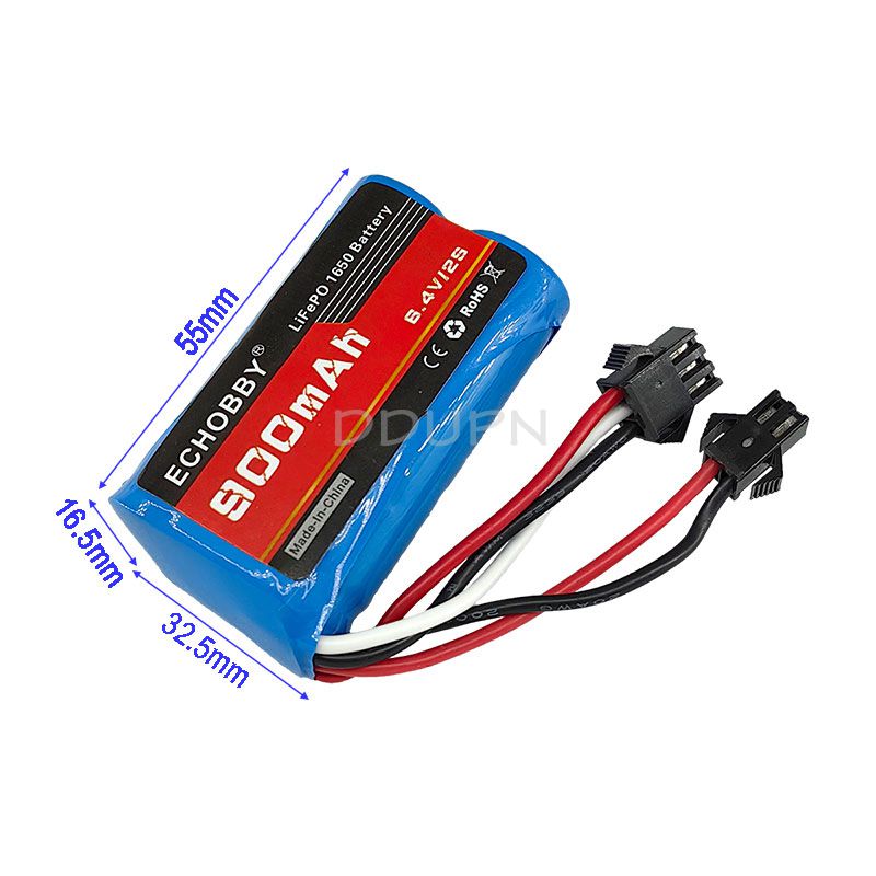ECHOBBY模型车配件6.4V锂电池