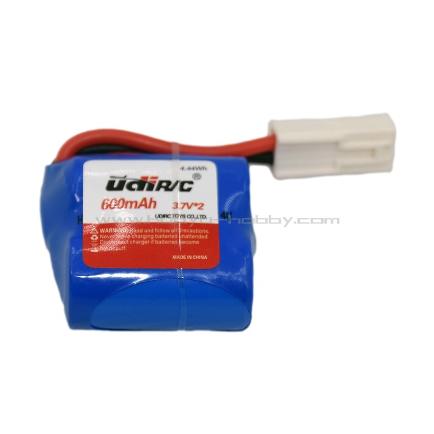 UdiRC 优迪玩具配件 UDI001-08C 锂电池2x3.7V 600mAh EL-2P母头