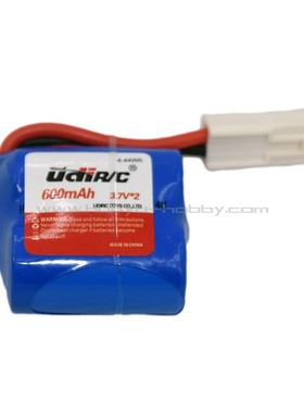 UdiRC 优迪玩具配件 UDI001-08C 锂电池2x3.7V 600mAh EL-2P母头