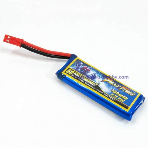 3.7V 1S 750mAh 35C锂电九鹰Galaxy Visitor 6四轴飛行器升级电池