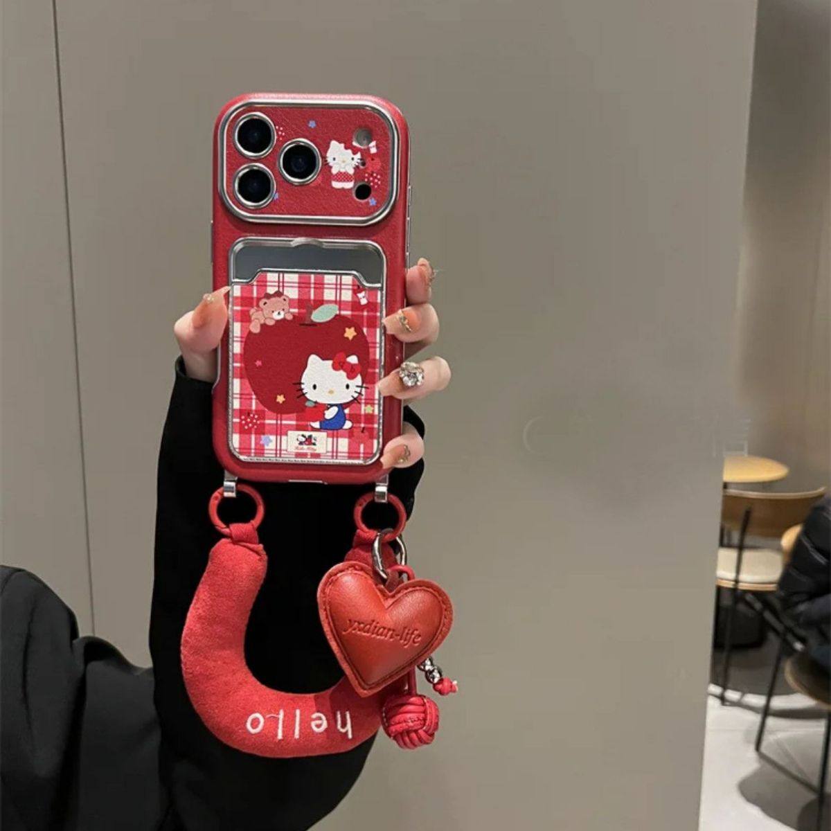 半糖壳野ins红格纹苹果kt卡包适用iPhone17promax手机壳苹果16pro腕带15防摔14pro新款13防摔17保护套,3C数码配件,手机保护套/壳,淘宝优惠券,粉丝福利购,淘宝优惠卷