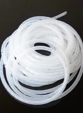 缠绕管 缠线管 包线管 绝缘管8mm 10mm 12绕线管6mm-30白黑色