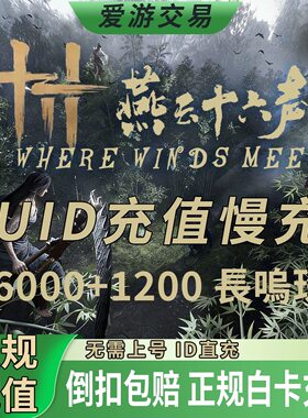 特价 燕云十六声国际服代充 WhereWindsMeet 充值6000长鸣珠储值