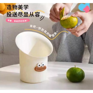 可爱桌面垃圾桶迷你高颜值书桌餐桌卧室床上家用
