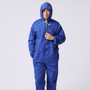 防尘连体连帽汽修工作服无尘工厂车间喷漆服防尘服打磨搬运防护服