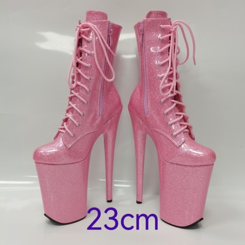 20CM短靴欧美表演钢管舞情趣鞋