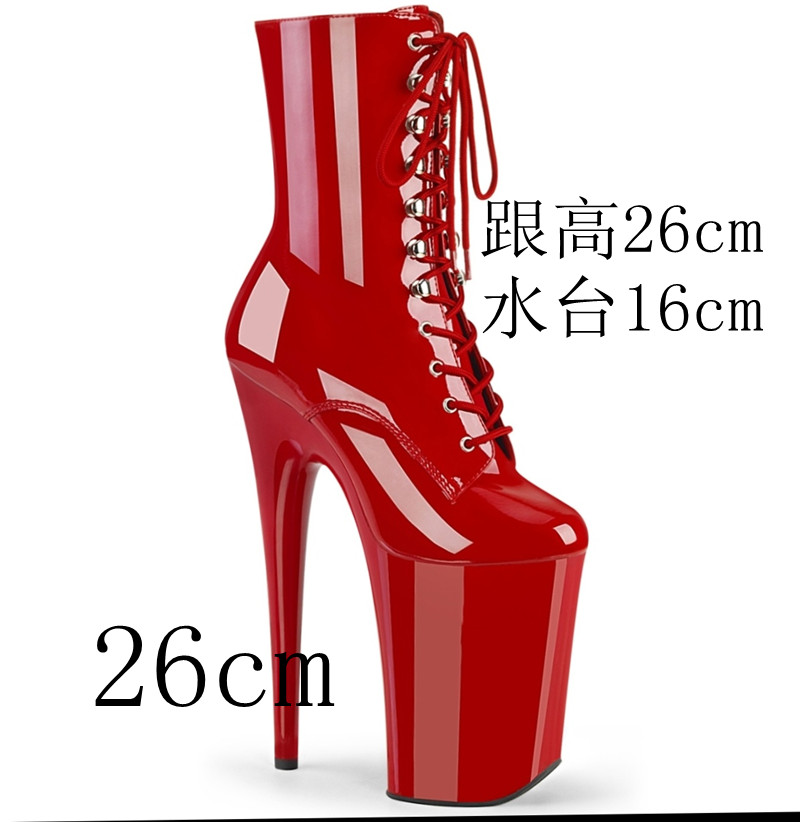 性感时装靴细跟恨天高走秀钢管舞