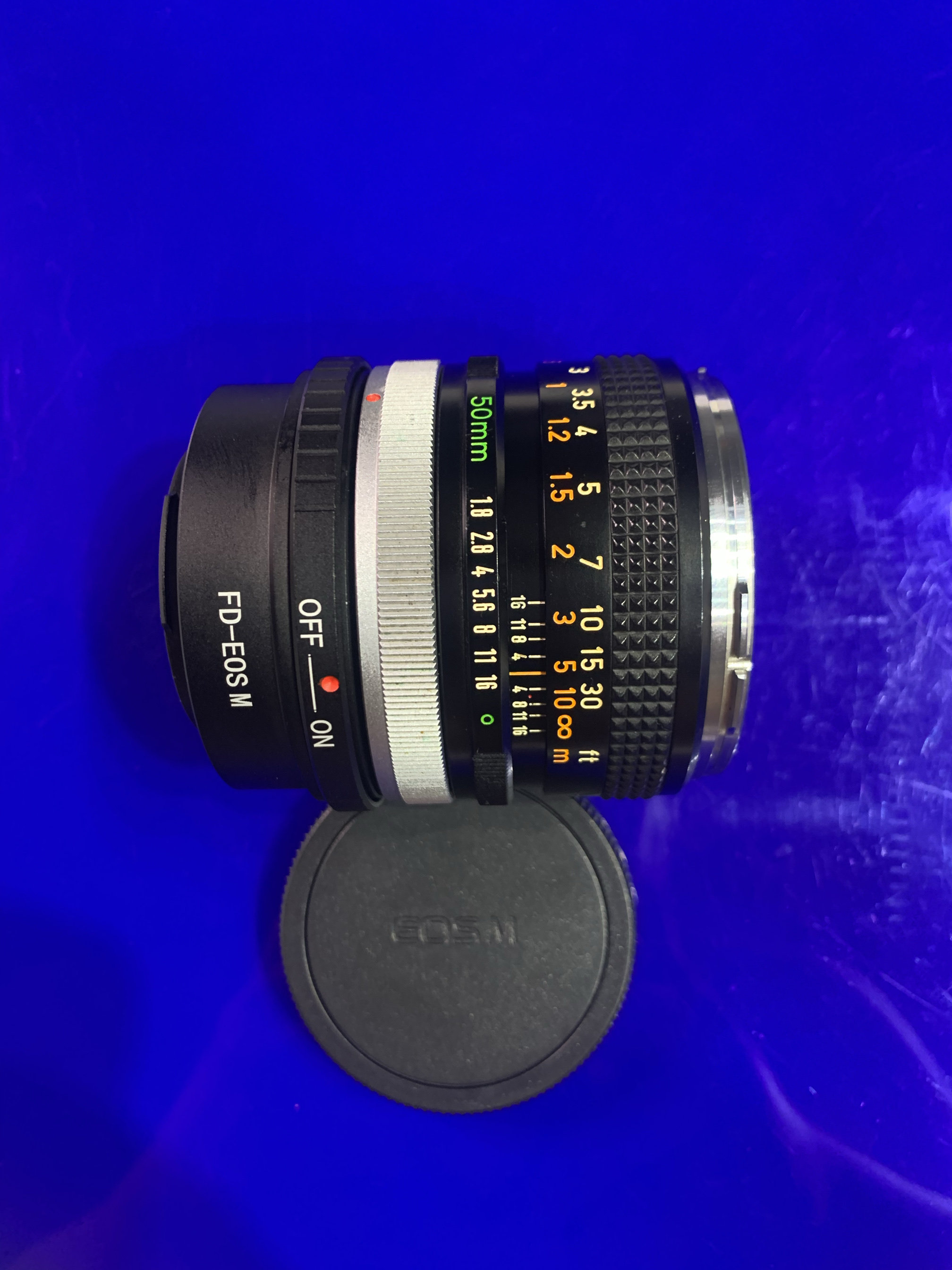 佳能EOSM微单 50mm/1.8人像定焦镜头大光圈高端银嘴版 优于小痰盂