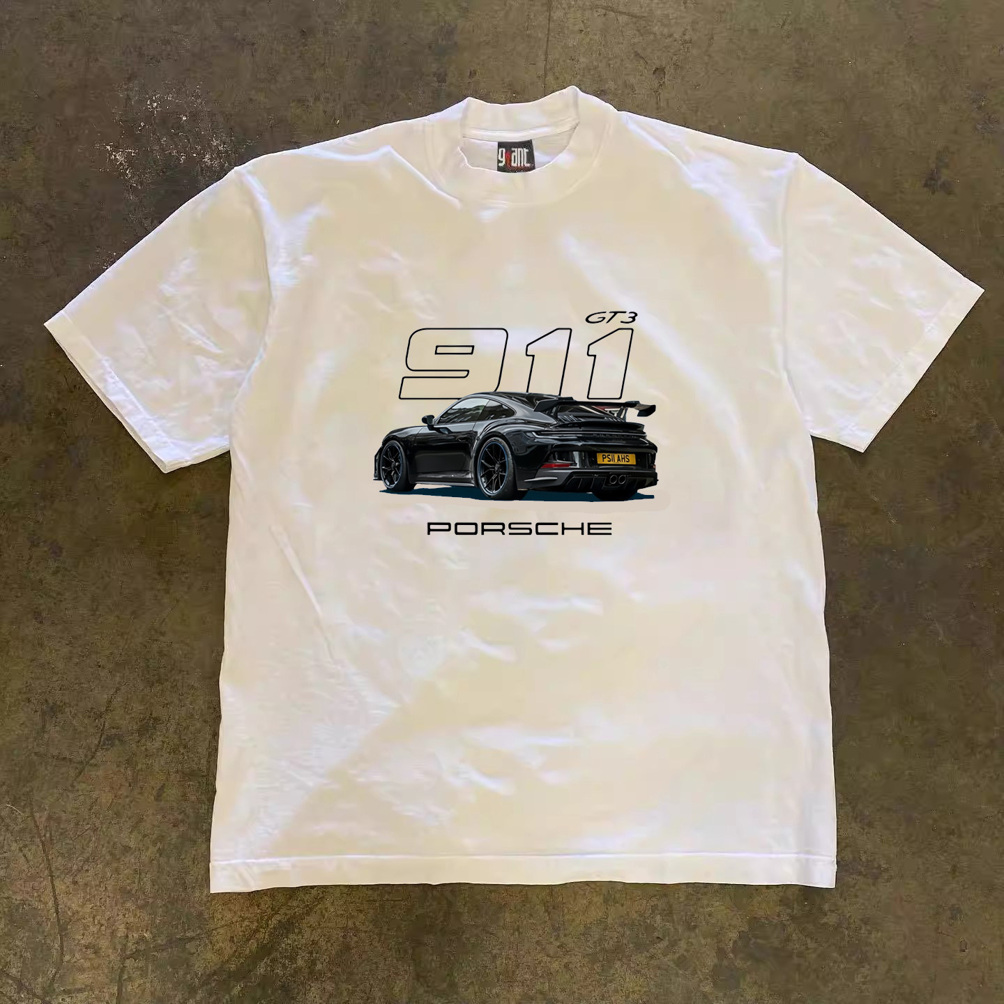 thumbnail for BuettiKer 260g Heavy Cotton American High Street Roadster 911 Printed Short Sleeve T-Shirt Men's and Women's Tops