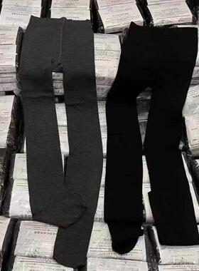 高品质抗起球 超显瘦压力连袜裤 韩国气质深灰色加薄绒打底裤秋冬