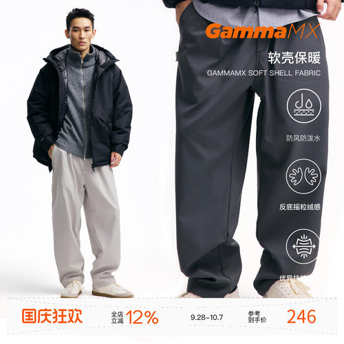 PINSKTBS「加绒CHINO」25冬季休闲宽松加绒CHINO梭织工装长裤男