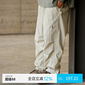 日系潮流纯色宽松休闲机能工装 薄款 裤 伞兵裤 男 PINSKTBS 长裤 春季