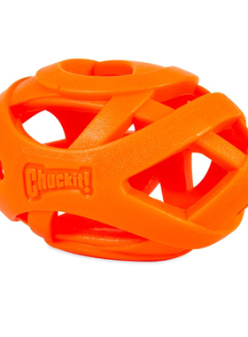 美国Chuckit!呼吸橄榄球 橡胶镂空球 狗玩具