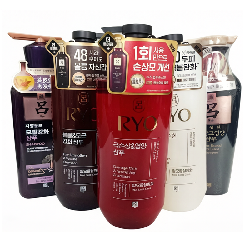 韩国正品RYO/吕红吕棕吕洗发水护发素烫染修复保湿滋润无硅油男女