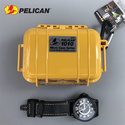 进口美国PELICAN派力肯1010户外全防水盒防潮箱保护耳机手表饰物