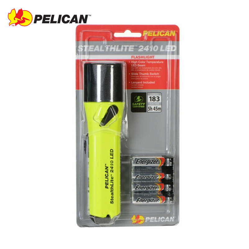 进口美国派力肯PELICAN 2410户外防水防爆LED手电筒 工业探险