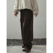 男女款 衣疫 500g重磅醋酸羊毛肌理保暖厚款 休闲裤 3色 修饰身型