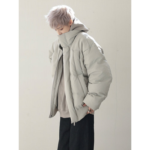 衣疫廓形短款90白鸭绒羽绒服