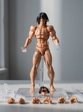 进击的巨人惊奇山口艾伦耶格尔转轮科技系列可动人偶模型盒装手办