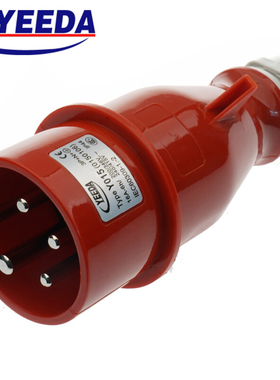 YEEDA怡达16A工业连接器 防水工业插头插座 3P+N+E (三相五芯)