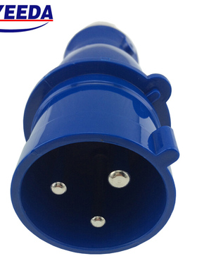 YEEDA怡达32A工业连接器 IP44 2P+E(单相三芯) 防水航空插头插座