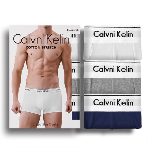 Calvni Kelin正品内裤男纯棉三条礼盒装舒适四角裤平角裤大码